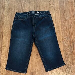 Christopher & Banks Blue Denim Capris